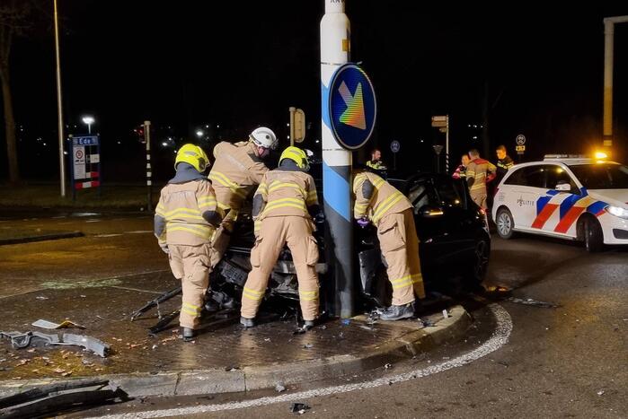 Ongeval tussen twee voertuigen op kruising