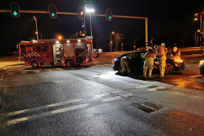 Ongeval tussen twee voertuigen op kruising