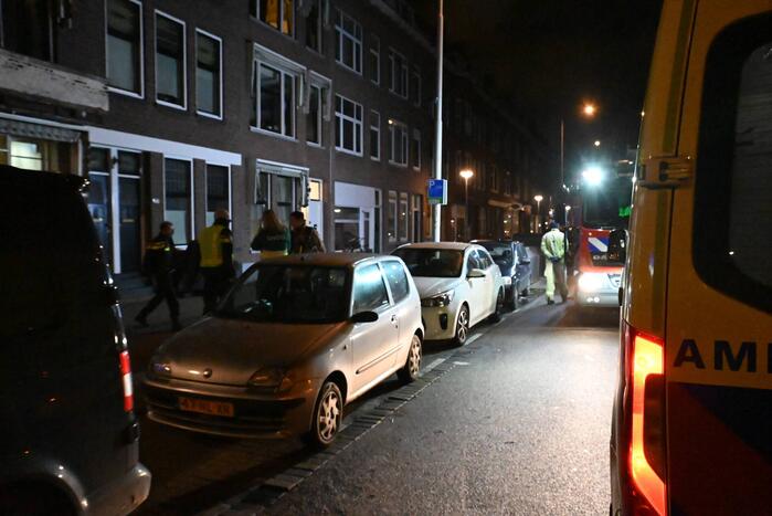 Bewoner naar het ziekenhuis na brand