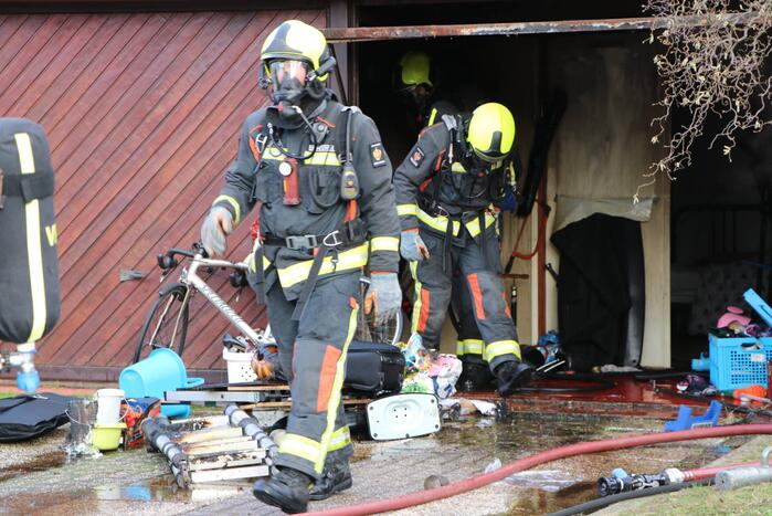 Flinke schade na brand in garage