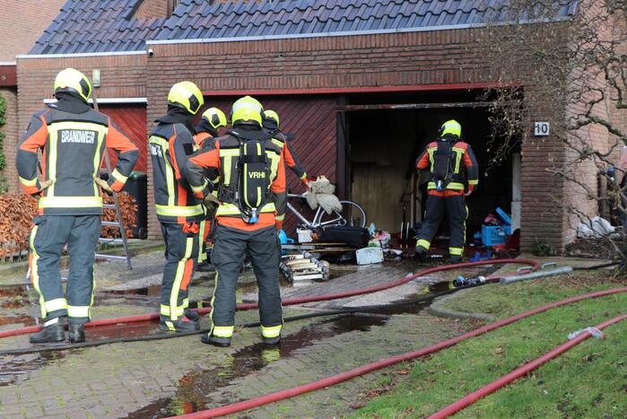 Flinke schade na brand in garage