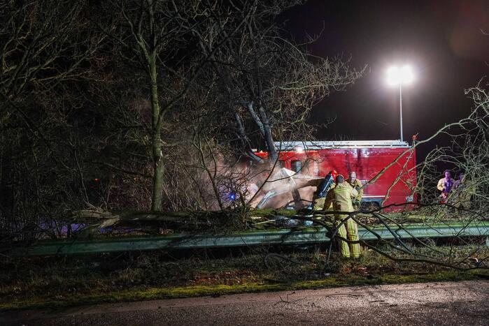 Ernstig gewonde na eenzijdig ongeval
