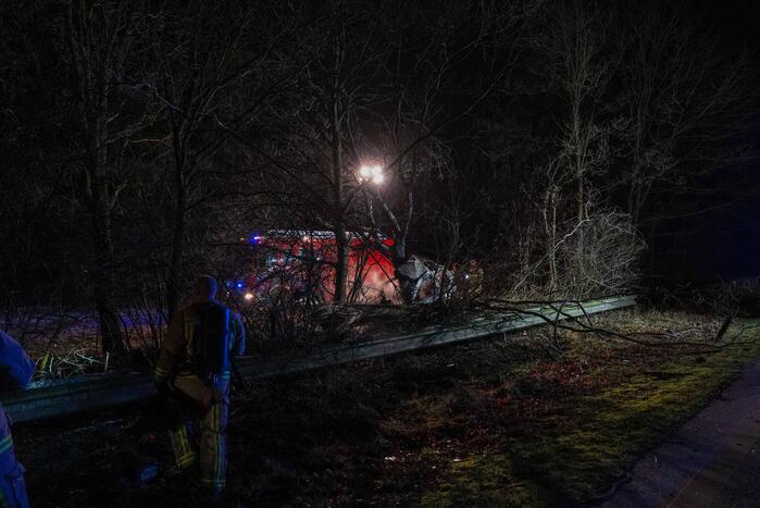 Ernstig gewonde na eenzijdig ongeval