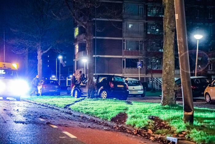 Lachgastank aangetroffen bij ernstig ongeval