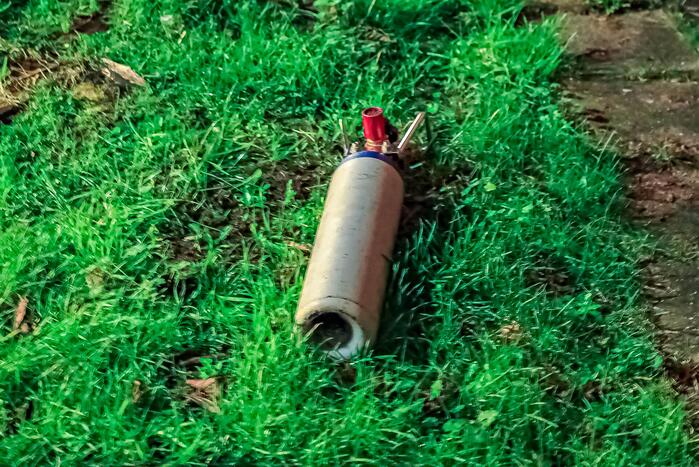 Lachgastank aangetroffen bij ernstig ongeval