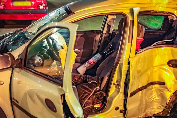 Lachgastank aangetroffen bij ernstig ongeval