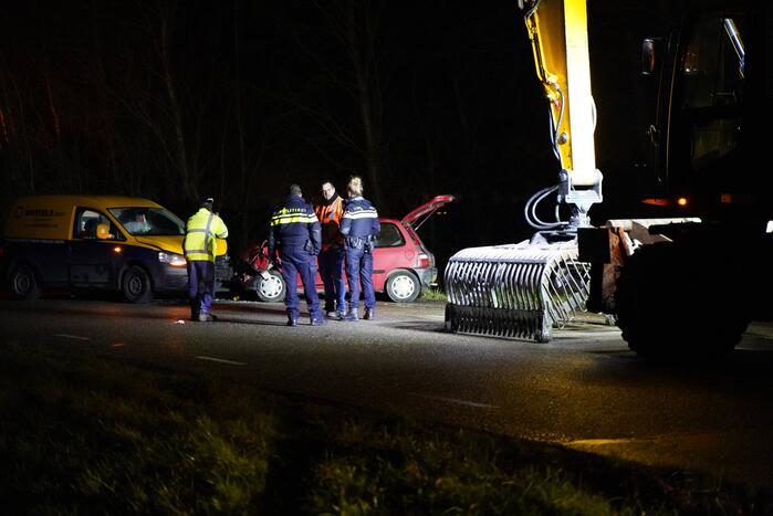 Flinke schade aan voertuigen door frontale botsing