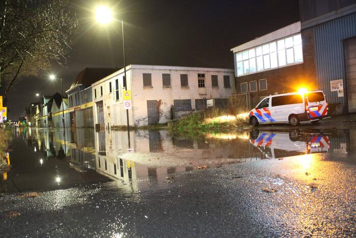 Straten onder water door springtij