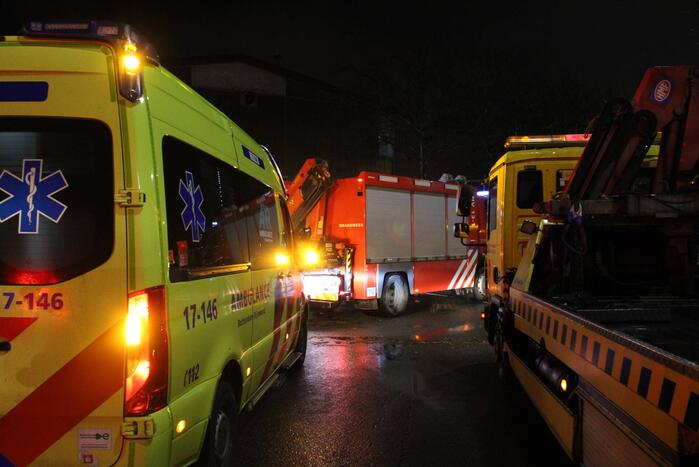 Straten onder water door springtij