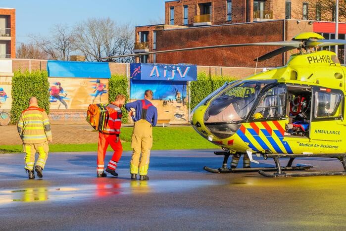 Veel bekijks voor inzet van traumahelikopter