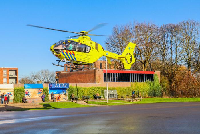 Veel bekijks voor inzet van traumahelikopter
