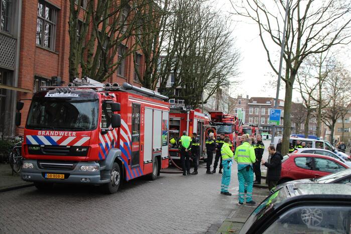 Appartementencomplex vol rook door hevige brand