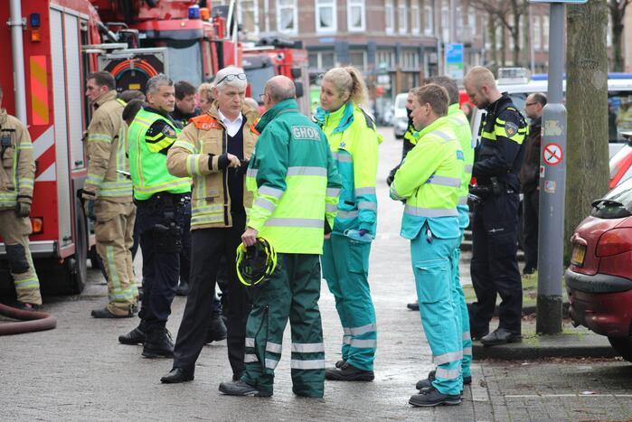 Appartementencomplex vol rook door hevige brand