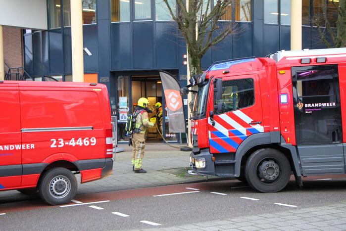 Bibliotheek ontruimd door brand