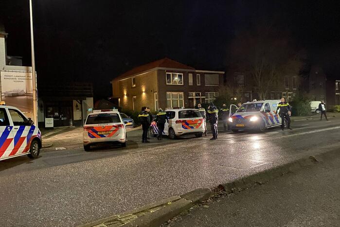 Veel politie op de been een aanhouding