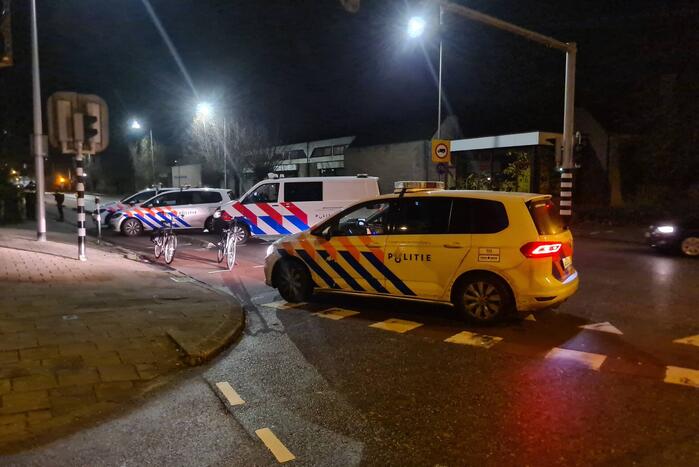 Veel politie op de been een aanhouding