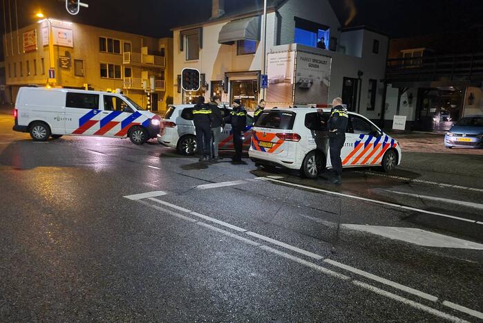 Veel politie op de been een aanhouding