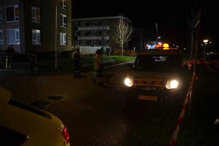 Grote brand in kelder van flatgebouw