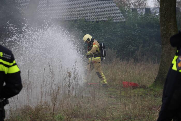 Brand ontstaan in leegstaand pand