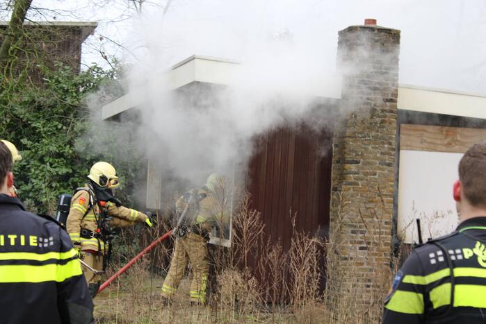 Brand ontstaan in leegstaand pand