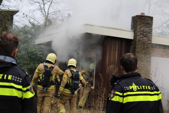 Brand ontstaan in leegstaand pand