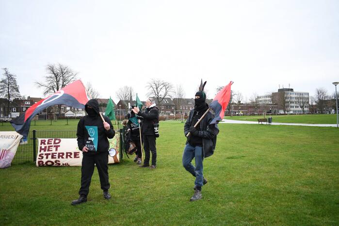 Demonstratie voor behoud van het Sterrebos