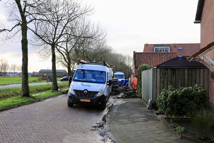 Ruim honderd huishoudens zonder water