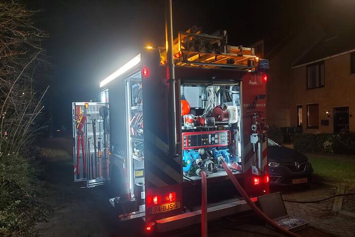 Brand op zolder van woning