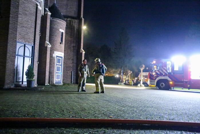 Brandweer ingezet voor brand in kerk