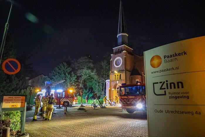 Brandweer ingezet voor brand in kerk