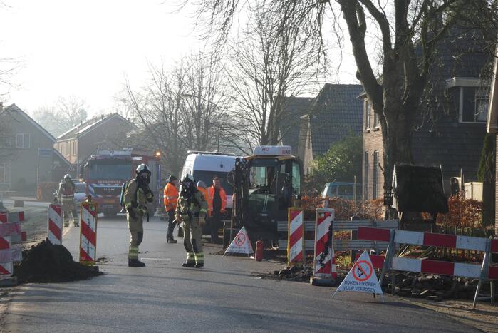 Gaslekkage geraakt tijden graafwerkzaamheden