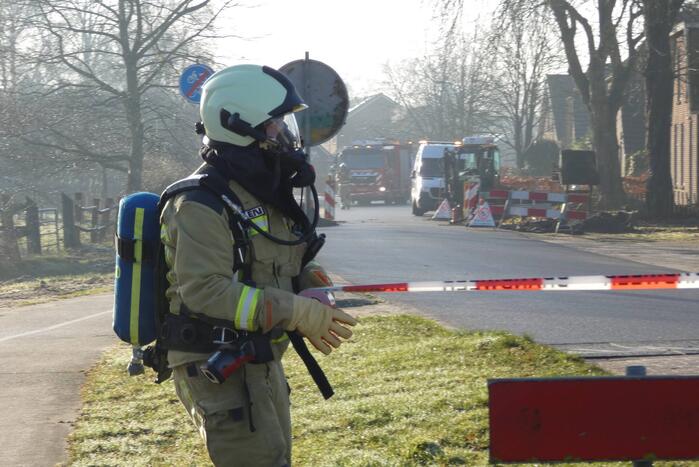 Gaslekkage geraakt tijden graafwerkzaamheden