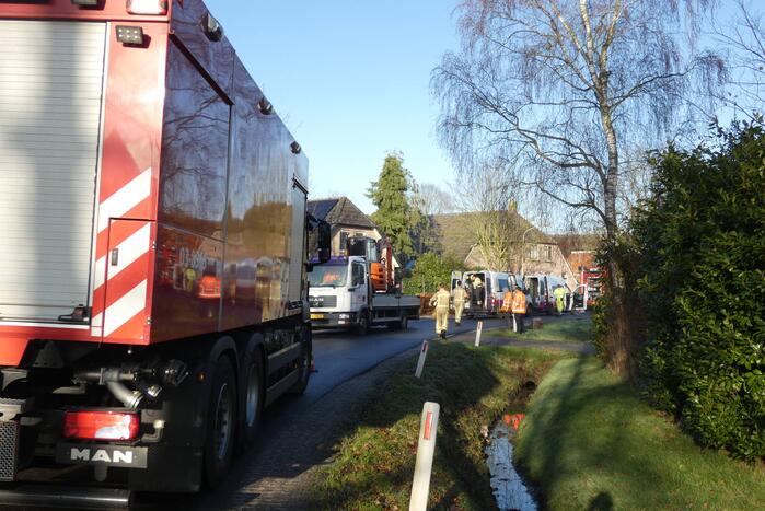 Gaslekkage geraakt tijden graafwerkzaamheden