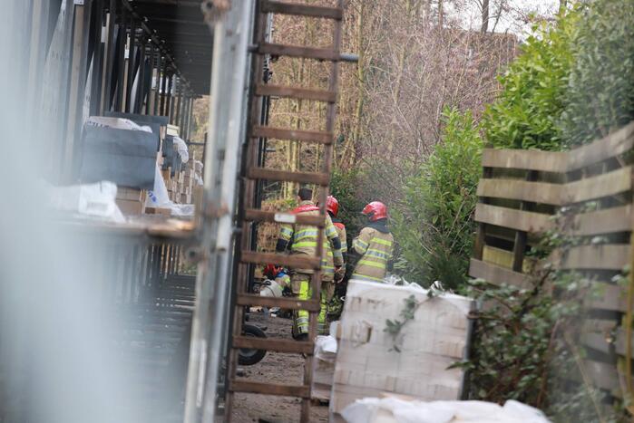 Bouwterrein ontruimd door gaslekkage
