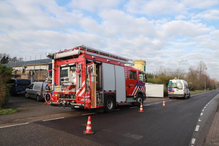 Bouwterrein ontruimd door gaslekkage