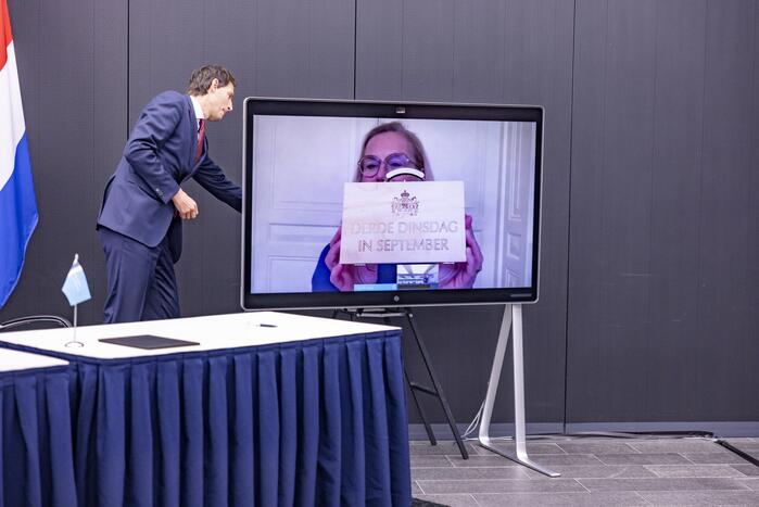 Ceremoniële overdracht ministerie van Financiën