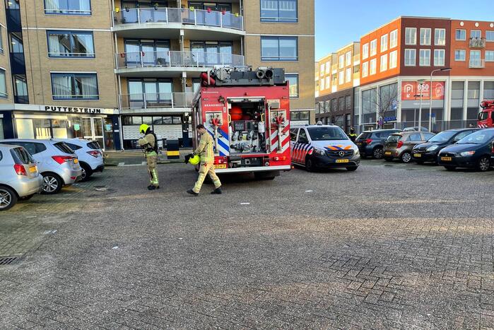 Brand in keuken van appartement