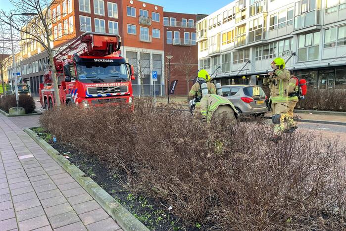 Brand in keuken van appartement