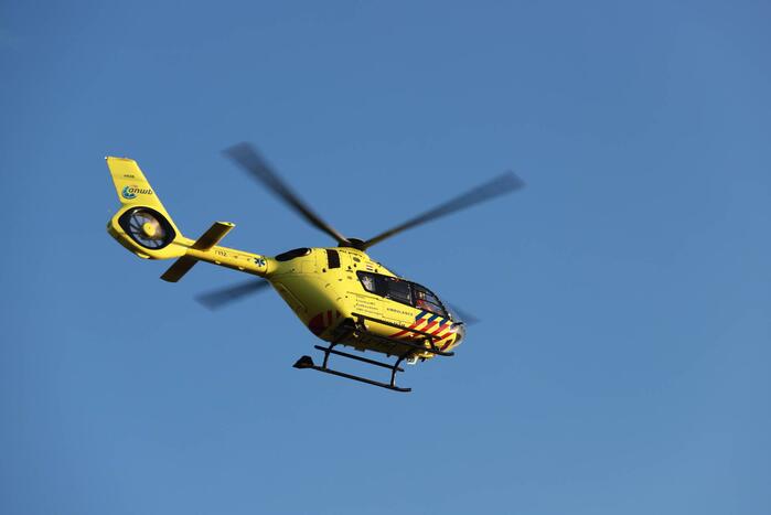 Traumahelikopter trekt veel bekijks