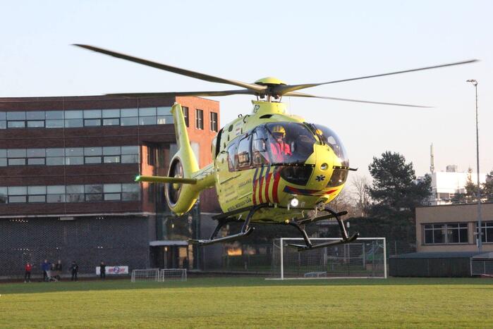 Traumahelikopter trekt veel bekijks