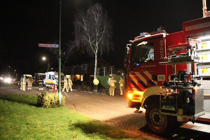 Brandweer ingezet voor hevige gaslekkage