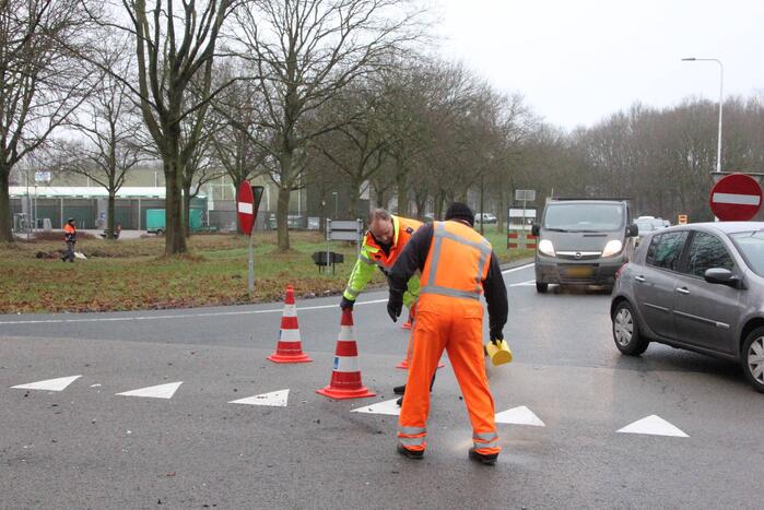 Range Rover flink beschadigd bij aanrijding
