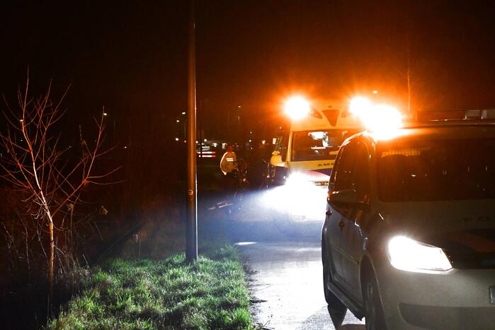 Fietser gewond na val