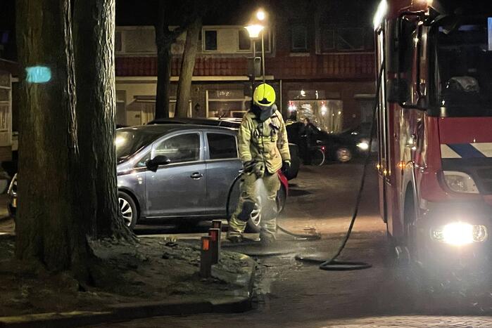 Brand in badkamer van woning