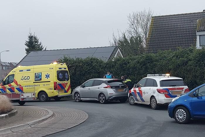 Schade bij ongeval op rotonde