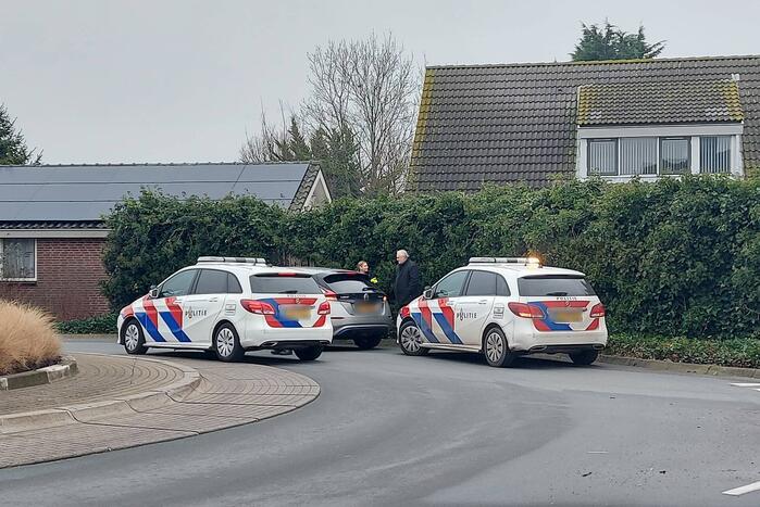 Schade bij ongeval op rotonde