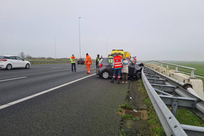 Schade bij ongeval op snelweg