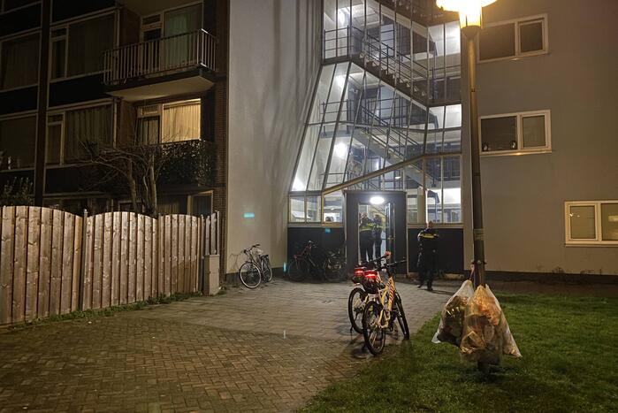 Vuurwerk in brievenbus zorgt voor rookontwikkeling in flatportiek