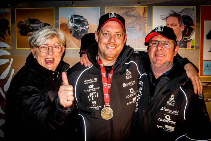 Jeffrey Otten thuis onthaald na Dakar rally