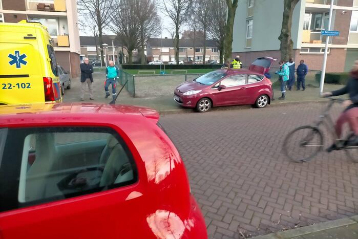 Botsing tussen twee auto's
